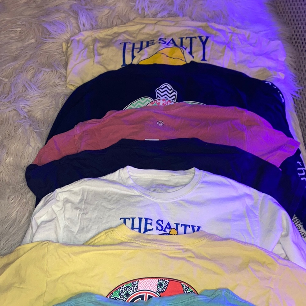 simply souther/salty dog/life is good T-shirt